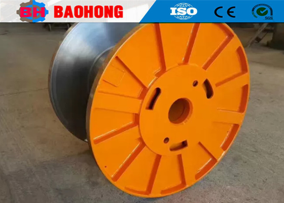 El plástico de acero del carrete del tambor del carrete de cable acanaló la bobina inoxidable del alambre de acero