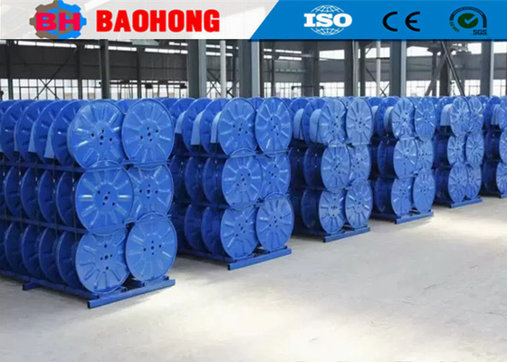 Carrete de cable de acero acanalado Bobbin Stranding Machine For Pipes de una sola capa